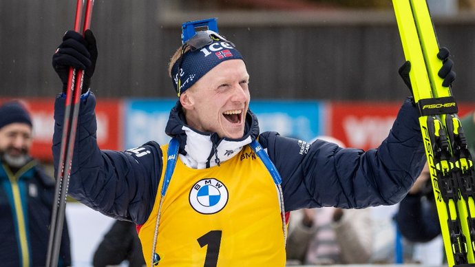norvezhskijbiatlonistjohannesbjopobedilvsprintenaetapekubkamiravantholcea2767f3 Новости СПОРТА свежие события спорта Футбол Хоккей Теннис ММА