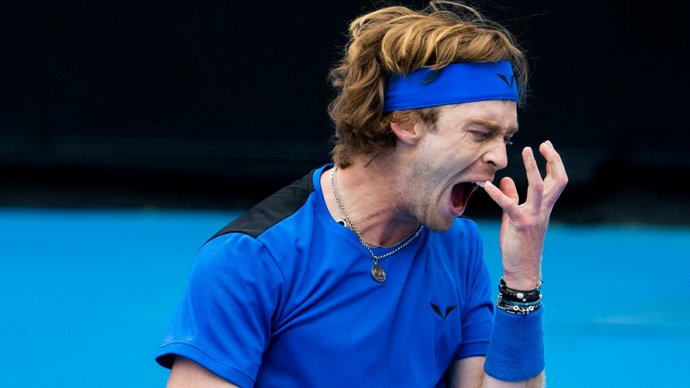 rublevkrupnoproigraldzhokovichuv14finalaaustralianopen2976341 Новости СПОРТА свежие события спорта Футбол Хоккей Теннис ММА